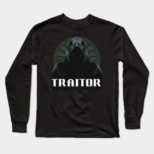 Traitor The Traitors TV Shows Spooky Gift for Fan of The Traitors TV Show Faithful Long Sleeve T-Shirt